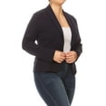 thumbnail image 2 of Women's Plus Size Long Sleeve Open Front Blazer for Office and Casual Wear, 2 of 5