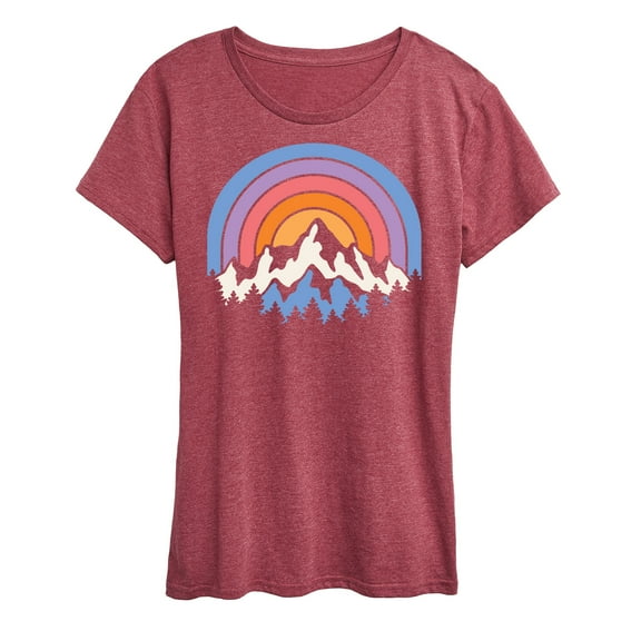 Instant Message - Sunset Mountains - Women's Short Sleeve Graphic T-Shirt