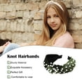 thumbnail image 4 of Minnieouse Diadema con nudo torcido, diadema de perlas elegante, accesorios flexibles para el cabello de boda, diademas para mujeres y niñas, ropa de Accesorio para el cabello Musgo Verde Minnieouse AP010010-11B, 4 of 6