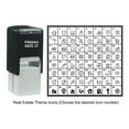thumbnail image 1 of Printtoo Personalized Real Estate Theme Icons Rubber Stamp Self Inking Stamper 24 mm-Blue, 1 of 7