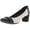 Black/Ivory, variant on Anne Klein Womens Guardian Patent Toe Cap Pumps