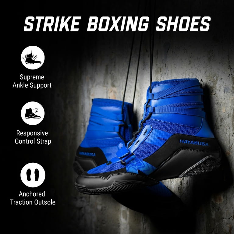 Hayabusa Strike Boxing Shoes for men and women - Blue, 6 