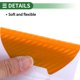 thumbnail image 3 of Calcomanía de copa para manija de puerta de auto 3D universal Unique Bargains, anti-rasguños, naranja, 4 piezas 99x100mm, 3 of 6