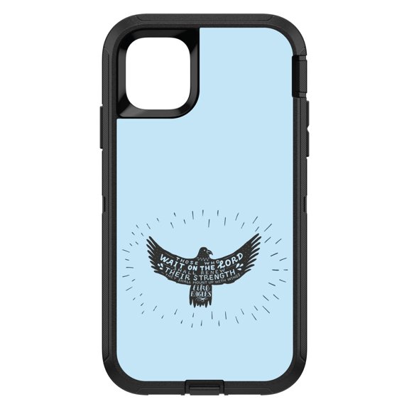 DistinctInk Custom SKIN / DECAL compatible with OtterBox Defender for iPhone 11 Pro (5.8" Screen) - MountUp with Wings Like Eagles
