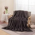 thumbnail image 6 of Dopebox Cotton Throw Blanket Large, Soft Lightweight Blanket, Soft Plush Blanket, White Fleece Throw Blanket for Couch, for Couch, Sofa, Chair (Gray), 6 of 11