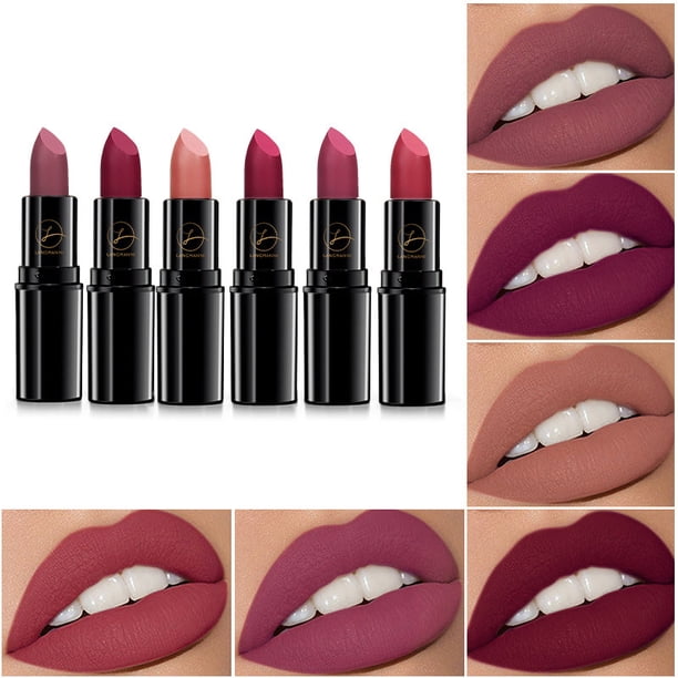 Ganfancp Barra de Labios Mate Hidratante de Larga Duración Rebajas Flash Deals 1X Barra de Labios