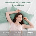 thumbnail image 3 of Aship Arc-Chill Cooling Pillow Cases, Q-Max >0.45 Jade-Infused Dual-Sided Summer Cooling Pillowcase, Smoother Skin & Frizz-Free Hair, Hidden Zipper, Machine Washable, Queen 20''x30'', 2 Pack Green, 3 of 9