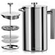 thumbnail image 1 of Utopia Kitchen Cafetera de prensa francesa de acero inoxidable de 32 onzas, cafetera de prensa francesa, cafetera de prensa francesa para camping, prensas de café portátiles de viaje en frío, regalos, 1 of 5