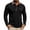 Black, variant on fnnxeal Mens Polo Shirts, Long Sleeve Pocket Collared Button Casual Fall Winter Navy Polo Shirts for Men Size L