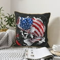 thumbnail image 6 of Kll Largemouth Bass Fish In Usa Decorative Throw Pillow Covers Velvet Soft For Couch Sofa Bedroom Living Room Outdoor -16"X16", 6 of 8