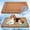 Khaki, variant on Dog Cooling Bed with Neck Support, Soft Flannel Cat Mat, Curved Headrest Crate Pad for Small Dogs, Machine Washable Sleeping Cushion(S,Dark Gray)