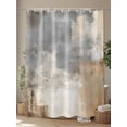 thumbnail image 4 of Brown Grey White Shower Curtain, Abstract Art Modern Oil Painting Waterproof Shower Curtain Set with 12 Hooks Lightweight Washable Fabric Shower Curtains for Bathroom 48x72 Inches, 4 of 6