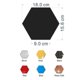 thumbnail image 4 of 2026 12pcs Hexagon Acrylic Mirror Face Sticker Living Room Bedroom Home Decoration Hexagon Mirror Wall Sticker, 4 of 5