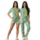 thumbnail image 1 of Pijama De 3 Piezas Mujer Pantalon Short Y Playera A Juego, 1 of 5