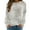 Beige, variant on cllios Sweatshirt for Women Round Neck Snowflake Graphic Top Long Sleeve Cozy Shirt Holiday Pullover Sweatshirt