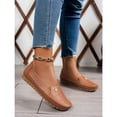 thumbnail image 4 of Women’s Slip-On Loafers Flats, Soft Leather Comfort Walking Shoes, Lightweight Non-Slip Driving Moccasins, 4 of 7