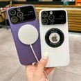 thumbnail image 5 of Luxury For Magsafe Magnetic Wireless Charging Case For iPhone 15 14 13 12 11 Pro Max PC Logo Hole Camera Portection Cover Funda, 5 of 5