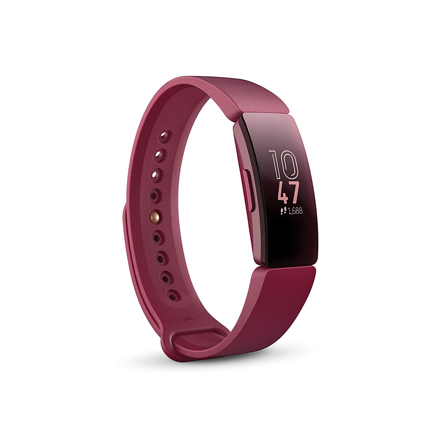 Refurbished Fitbit FB412BYBY Inspire Activity Tracker with S &amp; L Band, One Size, Sangria