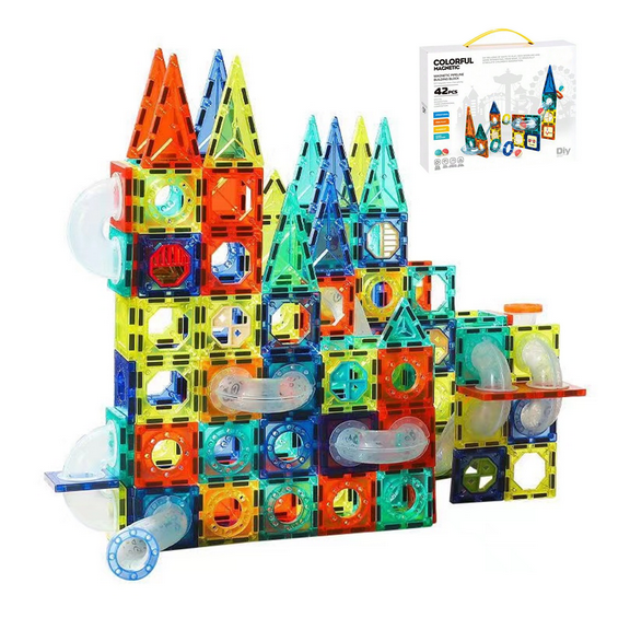 JTDD Magnetic Tiles for Kids,Educational Magnetic Building Blocks for Boys Girls
