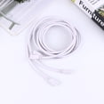 thumbnail image 3 of SHISUYAN 2PCS 2 Meter 3-Pin LED Integrated Tube Cable T5/T8 Connecting Wire Double-ended Power Cord (White), 3 of 8