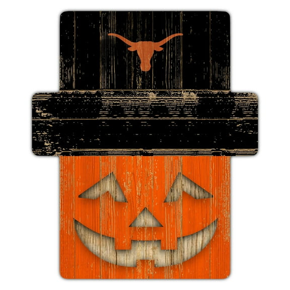 Texas Longhorns 12" x 12" Jack-O-Lantern Display