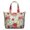 Floral, variant on Healing Meditation Mala Duffel Abstract Trippy Travel Tote with Geometric Pattern, Spiritual Boho Style