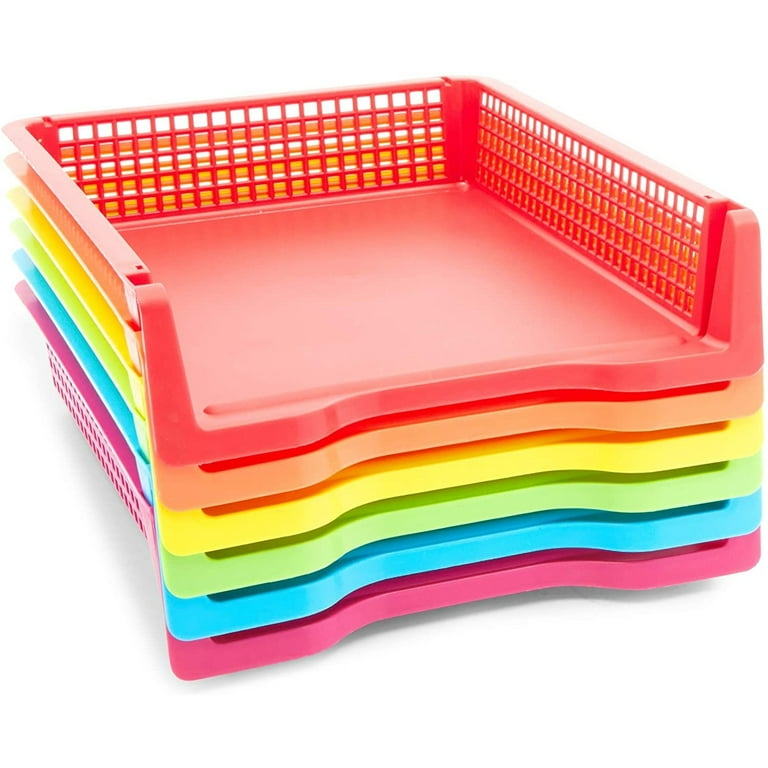  Plastic Trays for Classroom, Office Organizing, Arts
