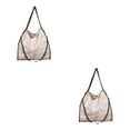 thumbnail image 1 of kurtrusly 1/2/3 Wide Application Convenient And Practical Chain Handbag For Women - Foldable Shoulder Bag Fashion PU Chain Shoulder Bag off-white 2PCS, 1 of 6