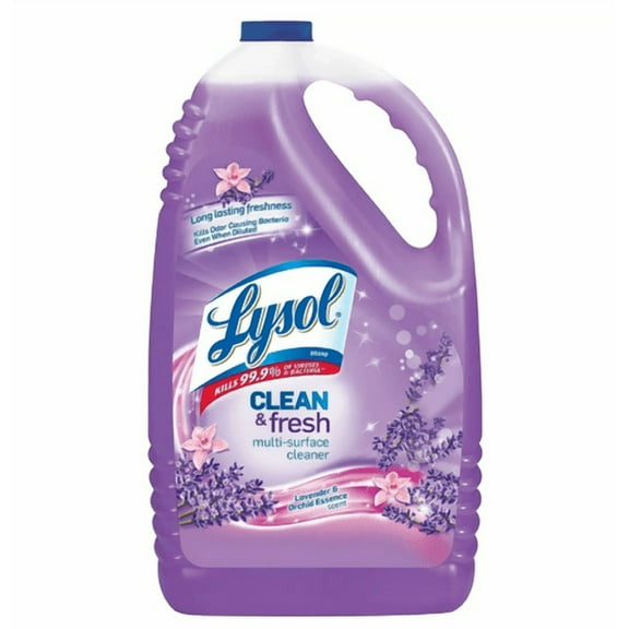 Lysol Clean & Fresh Multi-Surface Cleaner, Lavender & Orchid 144 oz (Pack of 2)