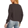 thumbnail image 3 of Yokua Womens Button Up Cardigan Knit Fabric Simple Design Long Sleeve Sweater Jacket, 3 of 7