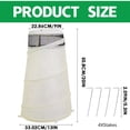 thumbnail image 3 of Transemion Mesh Top Cover Provides Insulation R Cones For Winter In Up Up R Cones Breathable Easy To Fold 1pcs, 3 of 4