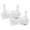 White, variant on Loopsun 8 to 15 Years Girls Solid Seamless Training Bra 2 Pcs Blue, 12-13 Years