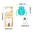 thumbnail image 3 of HongHeng Tooth Fairy Tooth Holder Bag Tooth Fairy Door Hanger with Money Slot Keepsake Bottle Velvet Pouch Tooth Fairy Box Encourage Gift for Lost Teeth Boy Girl Milk Teeth, 3 of 7