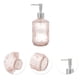 thumbnail image 5 of Dispensador de Jabón de Grano de Bambú de Fondo Redondo Único Bargains 13.53oz Rosa Tono Plateado, 5 of 6