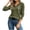 Army Green, variant on Women's Knit Rib Hooded Top, Button Front Drawstring Long Sleeve Solid Casual Shirt