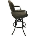 thumbnail image 3 of Swivel Tilt Metal Bar Stool 30" - M-110 - Sanora Brown - Brown Frame, 3 of 4