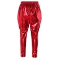 thumbnail image 2 of iiniim Kids Girls Metallic Harem Pants Hip Hop Jazz Modern Dance Baggy Leggings, 2 of 7