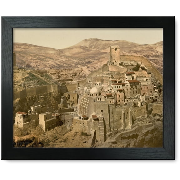 Framed Print: The Convent, Mar-Saba, Holy Land, (I.E., West Bank), circa 1890