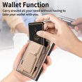 thumbnail image 4 of Wallet Case for Samsung Galaxy Note 20 Ultra Slim Protective Case with Credit Card Slots Hidden Kickstand Carbon Fiber Texture PU Leather Phone Cover for Samsung Galaxy Note 20 Ultra, Khaki, 4 of 9