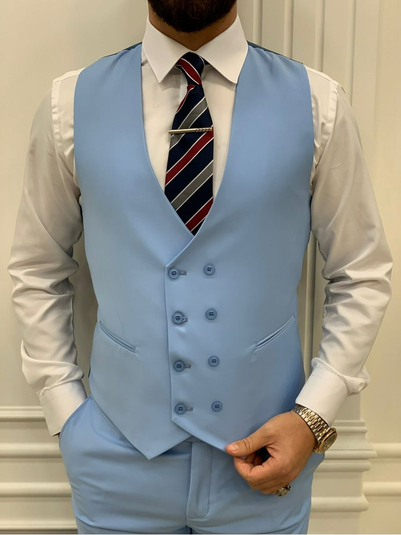 slim fit dress slacks Sea Green Classic Suit – Minizmo main image 0