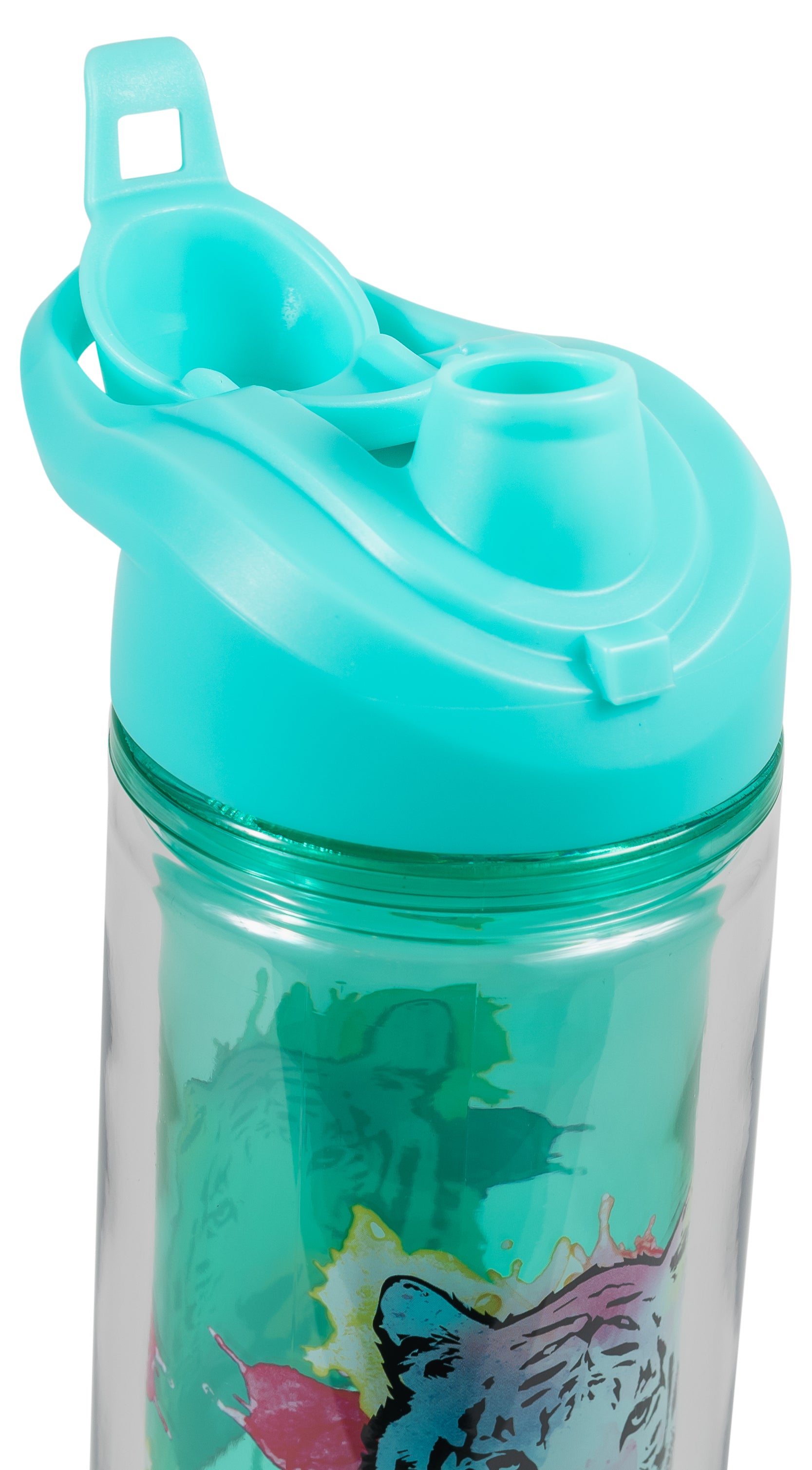 COOL GEAR 2-Pack 20 oz Essence Chugger Water Bottle with Wide Mouth & Flip Cap Design - Unicorn/Leaves - image 3 of 6