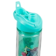 COOL GEAR 2-Pack 20 oz Essence Chugger Water Bottle with Wide Mouth & Flip Cap Design - Unicorn/Leaves