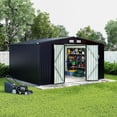 thumbnail image 2 of Studyset 8x10 FT Metal Storage Sheds Outdoor, Metal ToolShed with Lockable Door, Metals Yard Sheds MetalGarden Shed Kit, Metals Utility Sheds Buildings with Air Vent for Backyard Garden Patio Lawn, 2 of 9