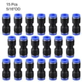 thumbnail image 3 of Unique Bargains 20pcs Push to Connect Fittings 8mm or 5/16" Straight Tube Fittings Blue, 3 of 5