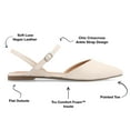 thumbnail image 3 of Journee Women's Martine SuperNatural Shades Wide Width Buckle Pointed Toe Flats, 3 of 10