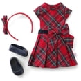 thumbnail image 2 of American Girl Pretty Plaid Christmas Dress for 14.5 inch Wellie Wishers Dolls (Doll Not Included), 2 of 5