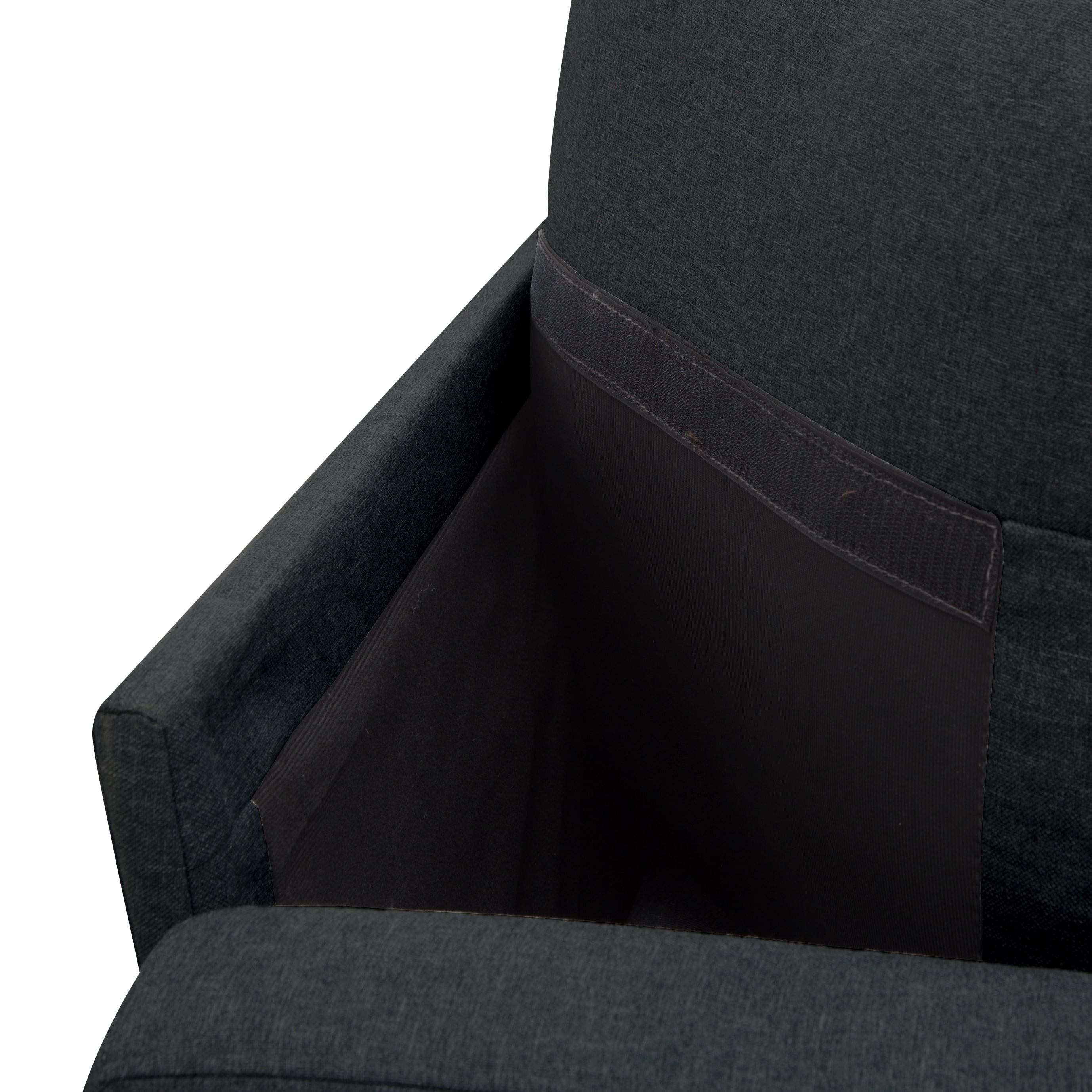 Gewnee 99.2”U-Shaped Modular Sectional Sofa,Movable Storage Ottomans,Removable Washable Cushion Covers,2 Throw Pillows – for Living Room,Bedroom,Office.Black