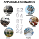 thumbnail image 3 of 10 piezas de números de casa y puerta autoadhesivos para buzón de correo, dirección de calle para residencia y letreros, del 0 al 9, 3 of 4