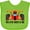 Apple Green, variant on Inktastic 1st Birthday Race Car Boys Boys Baby Bib