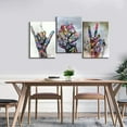 thumbnail image 4 of 3 Pieces Banksy Graffiti Canvas Wall Art Colorful Graffiti Wall Art Motivational Graffiti Wall Decor Street Graffiti Art Inspirational Graffiti Street Art for Living Room Decor 12x16x3, 4 of 6